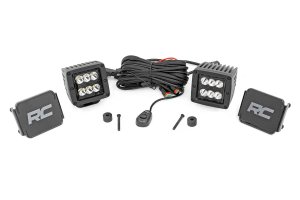 Jeep Wrangler LED Light Kit - Cowl Mount - Rough Country - 2 Jeep Wrangler LED Light Kit - Cowl Mount - Rough Country - 2